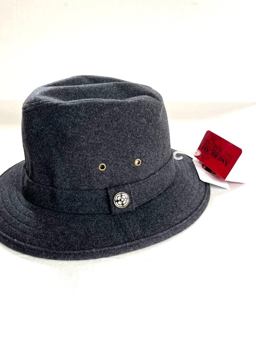 American Hat Makers High-quality wool felt classic fedora bucket hybrid design h